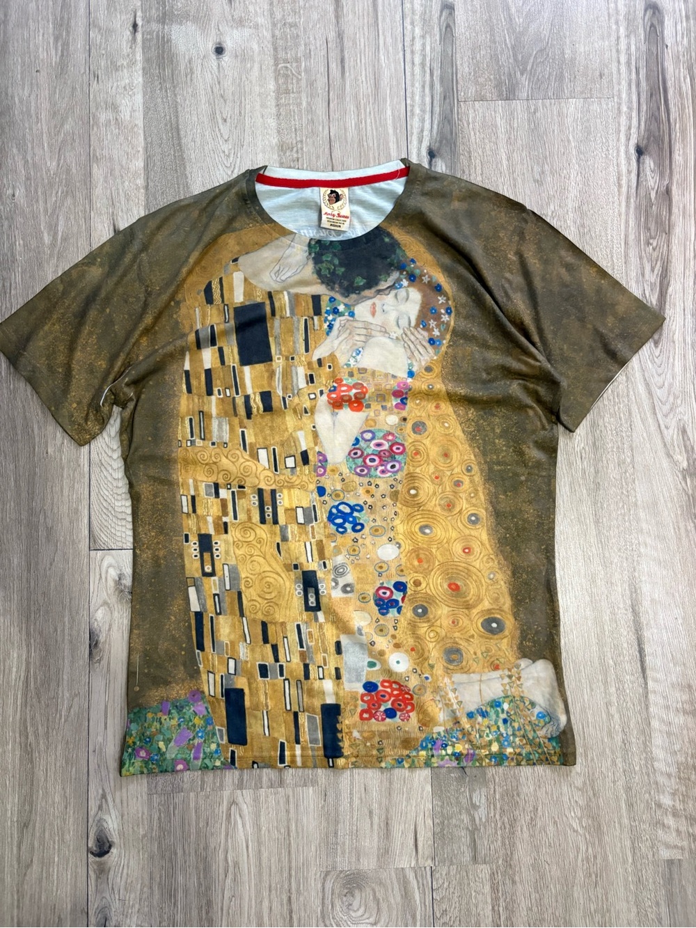 Monkey Business The kiss Gustav Klimt graphic tee